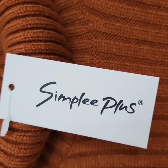 Chunky Knit Sweater Shirt Dress size 2XL Fall Cozy Winter Lagenlook brown - Picture 7 of 8